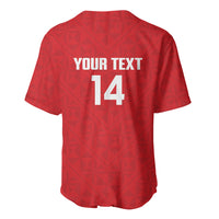 Mate Maa Tonga Rugby Custom Baseball Jersey 2026 Tongan Ngatu Pattern Red LT14 - Polynesian Pride