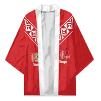 Mate Maa Tonga Rugby Custom Kimono 2026 Tongan Ngatu Pattern Red LT14 Unisex Red - Polynesian Pride