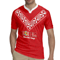 Mate Maa Tonga Rugby Custom Rugby Jersey 2026 Tongan Ngatu Pattern Red LT14 - Polynesian Pride
