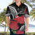 Personalized Mele Kalikimaka Hawaii Hawaiian Shirt I'iwi Bird With Ohia Lehua - Black Color