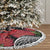 Personalized Mele Kalikimaka Hawaii Tree Skirt I'iwi Bird With Ohia Lehua - Black Color