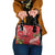 Personalized Mele Kalikimaka Hawaii Shoulder Handbag I'iwi Bird With Ohia Lehua - Red Color