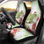 Pastel Green Hawaii Chameleon Christmas Car Seat Cover Mele Kalikimaka Kakau - Watercolor