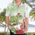 Pastel Green Hawaii Chameleon Christmas Hawaiian Shirt Mele Kalikimaka Kakau - Watercolor