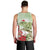 Pastel Green Hawaii Chameleon Christmas Men Tank Top Mele Kalikimaka Kakau - Watercolor