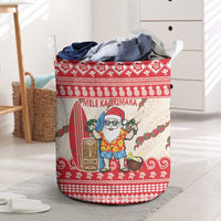Hawaii Christmas Six Seven Laundry Basket Mele Kalikimaka Funny Santa 67 Gen Alpha Slang - Polynesian Pride