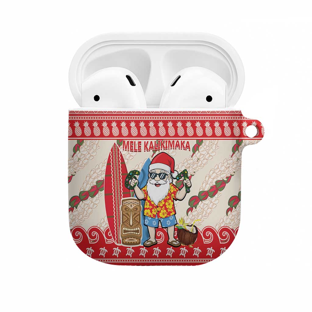 Hawaii Christmas Six Seven AirPods Case Mele Kalikimaka Funny Santa 67 Gen Alpha Slang - Polynesian Pride