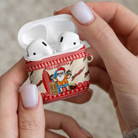 Hawaii Christmas Six Seven AirPods Case Mele Kalikimaka Funny Santa 67 Gen Alpha Slang - Polynesian Pride