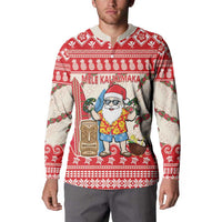 Hawaii Christmas Six Seven Button Sweatshirt Mele Kalikimaka Funny Santa 67 Gen Alpha Slang - Polynesian Pride