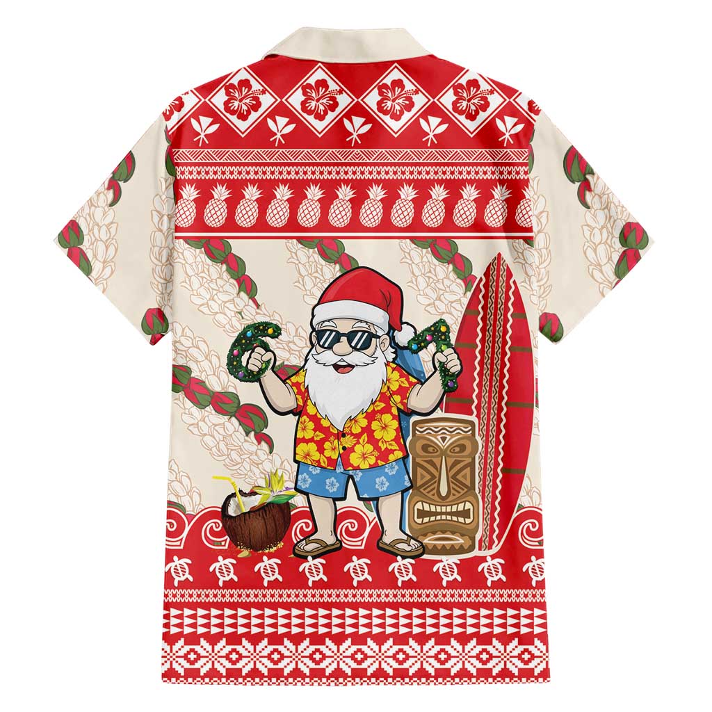 Hawaii Christmas Six Seven Family Matching Puletasi and Hawaiian Shirt Mele Kalikimaka Funny Santa 67 Gen Alpha Slang LT14 - Polynesian Pride