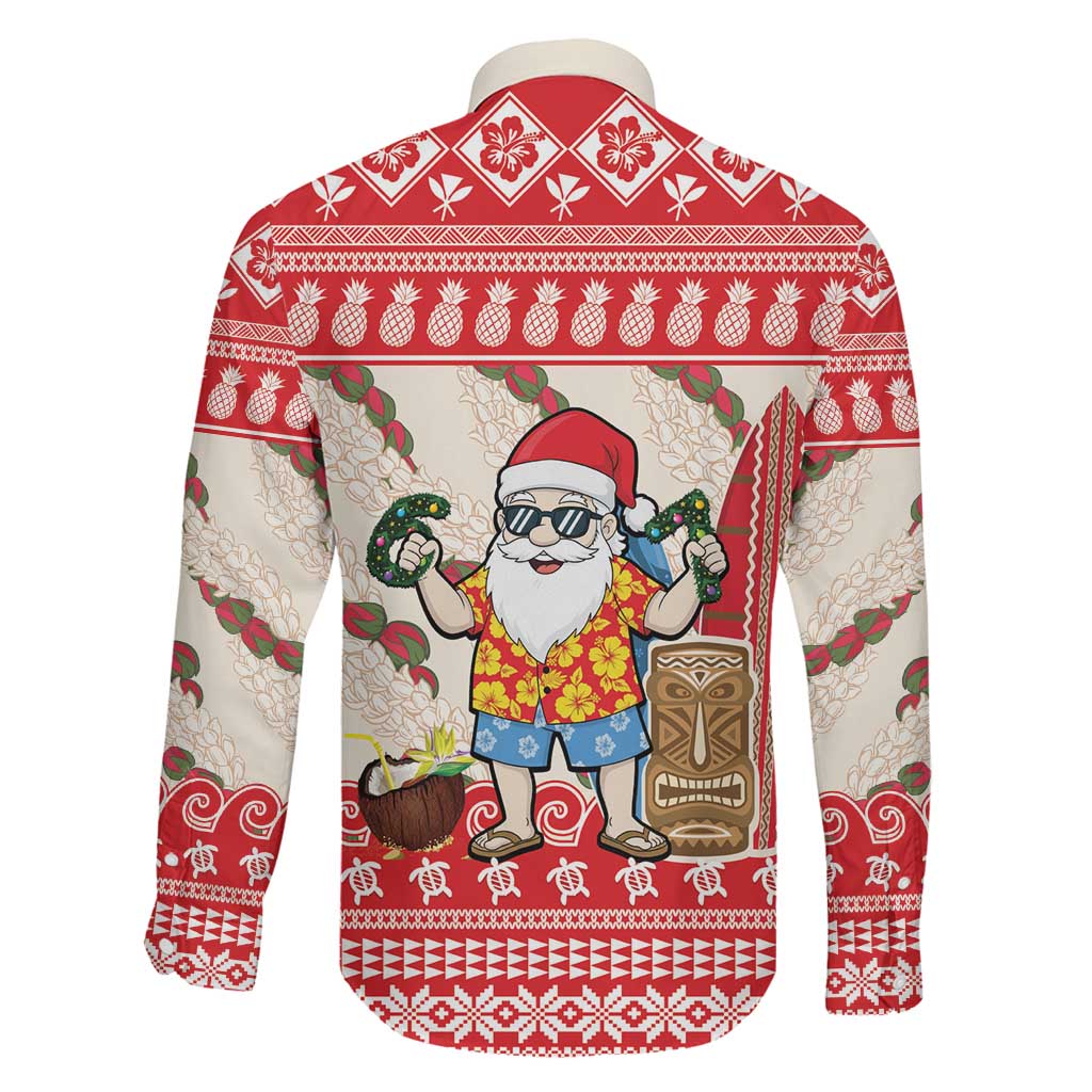 Hawaii Christmas Six Seven Family Matching Puletasi and Hawaiian Shirt Mele Kalikimaka Funny Santa 67 Gen Alpha Slang LT14 - Polynesian Pride