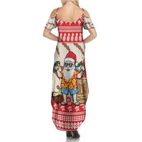 Hawaii Christmas Six Seven Family Matching Summer Maxi Dress and Hawaiian Shirt Mele Kalikimaka Funny Santa 67 Gen Alpha Slang - Polynesian Pride