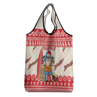 Hawaii Christmas Six Seven Grocery Bag Mele Kalikimaka Funny Santa 67 Gen Alpha Slang - Polynesian Pride