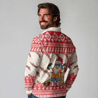 Hawaii Christmas Six Seven Long Sleeve Polo Shirt Mele Kalikimaka Funny Santa 67 Gen Alpha Slang - Polynesian Pride