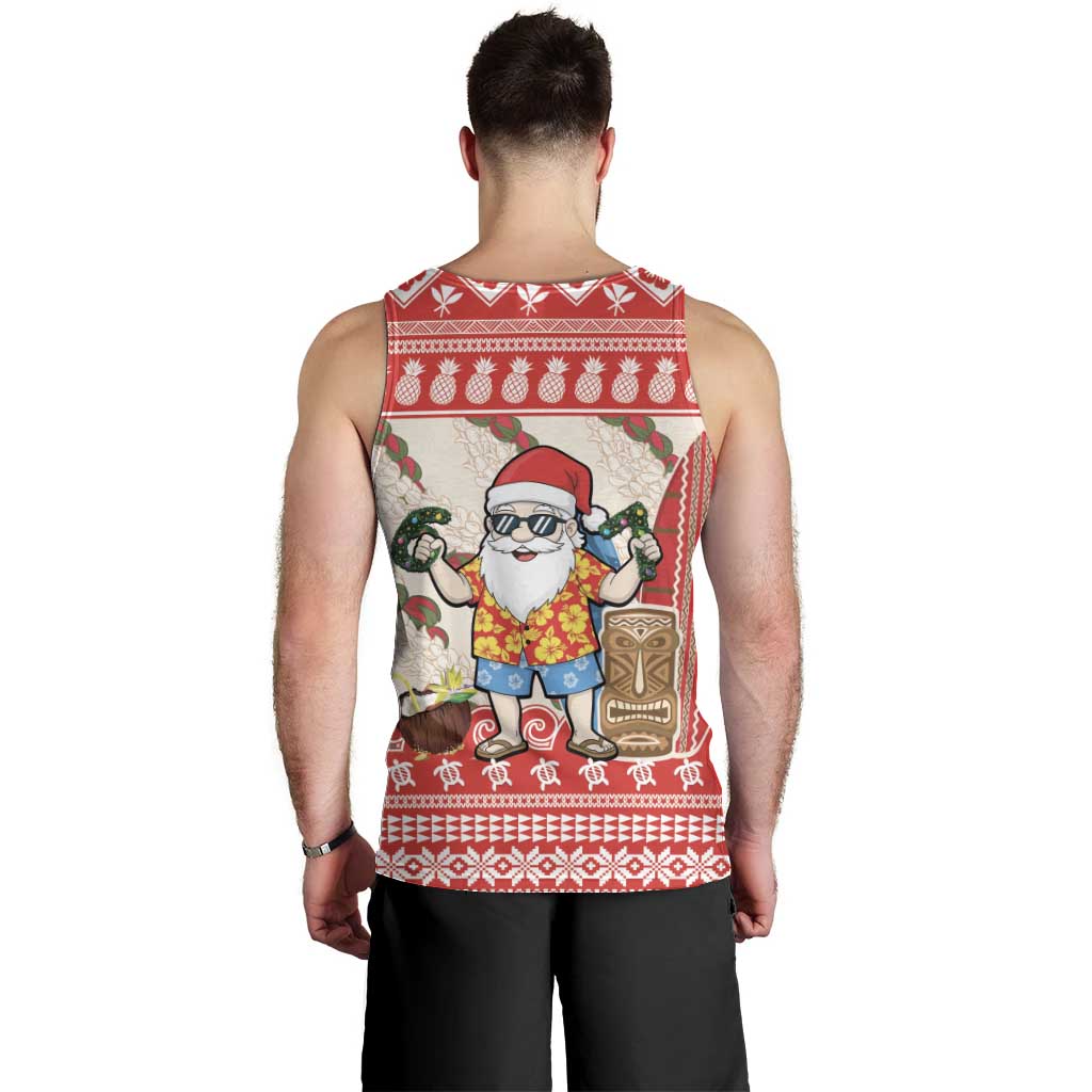 Hawaii Christmas Six Seven Men Tank Top Mele Kalikimaka Funny Santa 67 Gen Alpha Slang - Polynesian Pride