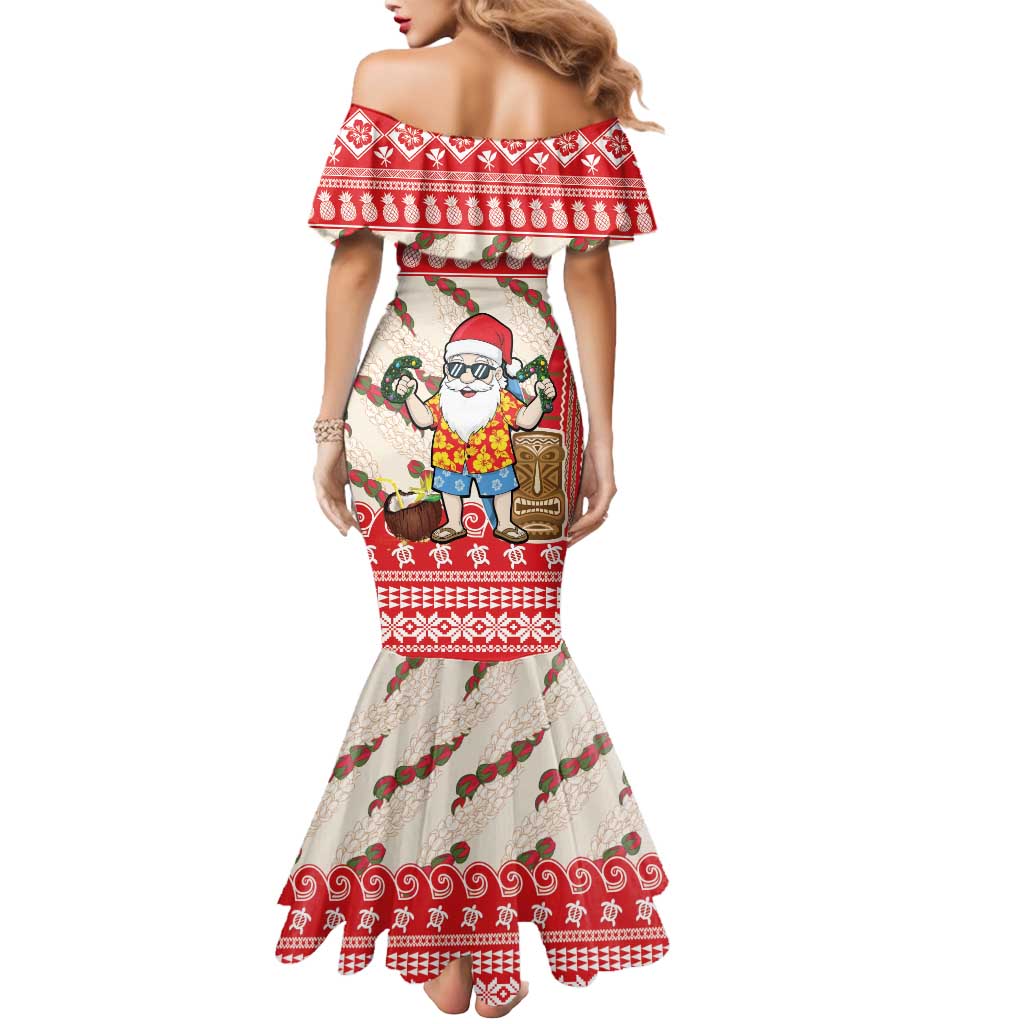 Hawaii Christmas Six Seven Mermaid Dress Mele Kalikimaka Funny Santa 67 Gen Alpha Slang - Polynesian Pride