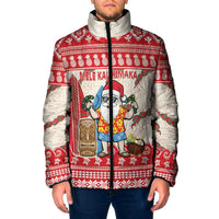 Hawaii Christmas Six Seven Padded Jacket Mele Kalikimaka Funny Santa 67 Gen Alpha Slang - Polynesian Pride
