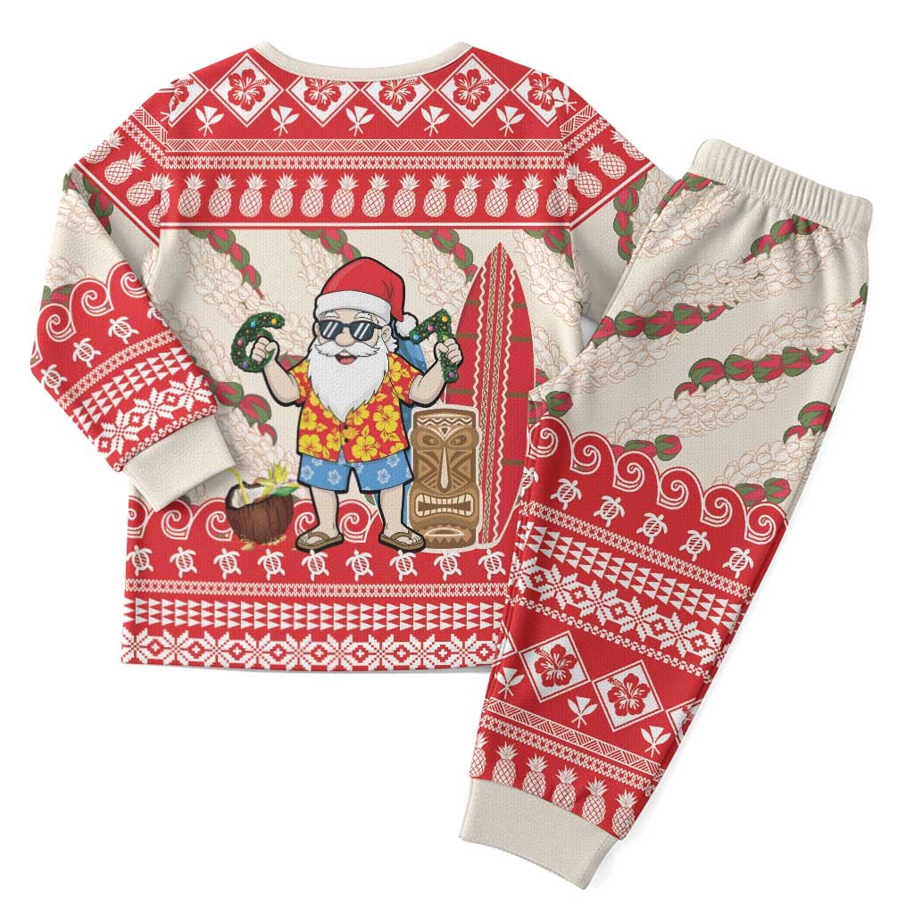 Hawaii Christmas Six Seven Christmas Pajama Set Mele Kalikimaka Funny Santa 67 Gen Alpha Slang - Polynesian Pride