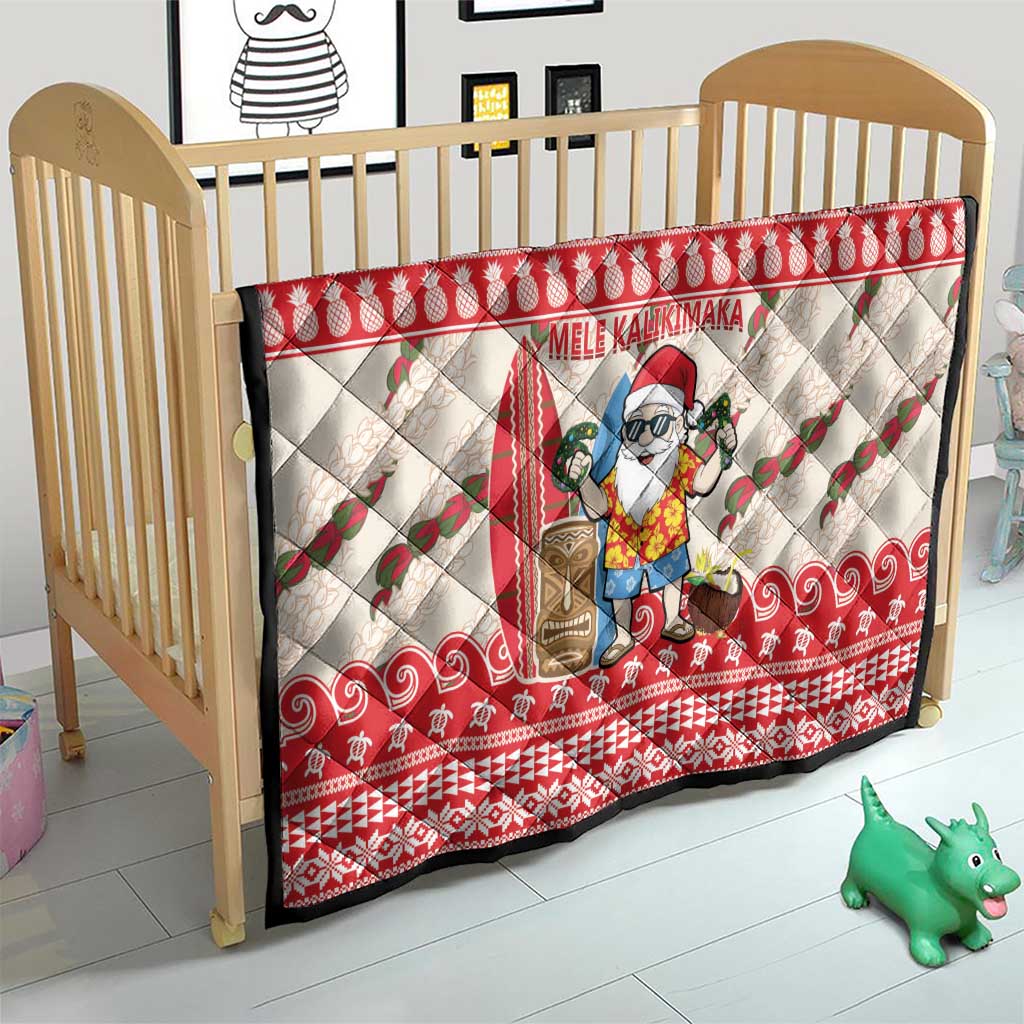 Hawaii Christmas Six Seven Quilt Mele Kalikimaka Funny Santa 67 Gen Alpha Slang - Polynesian Pride