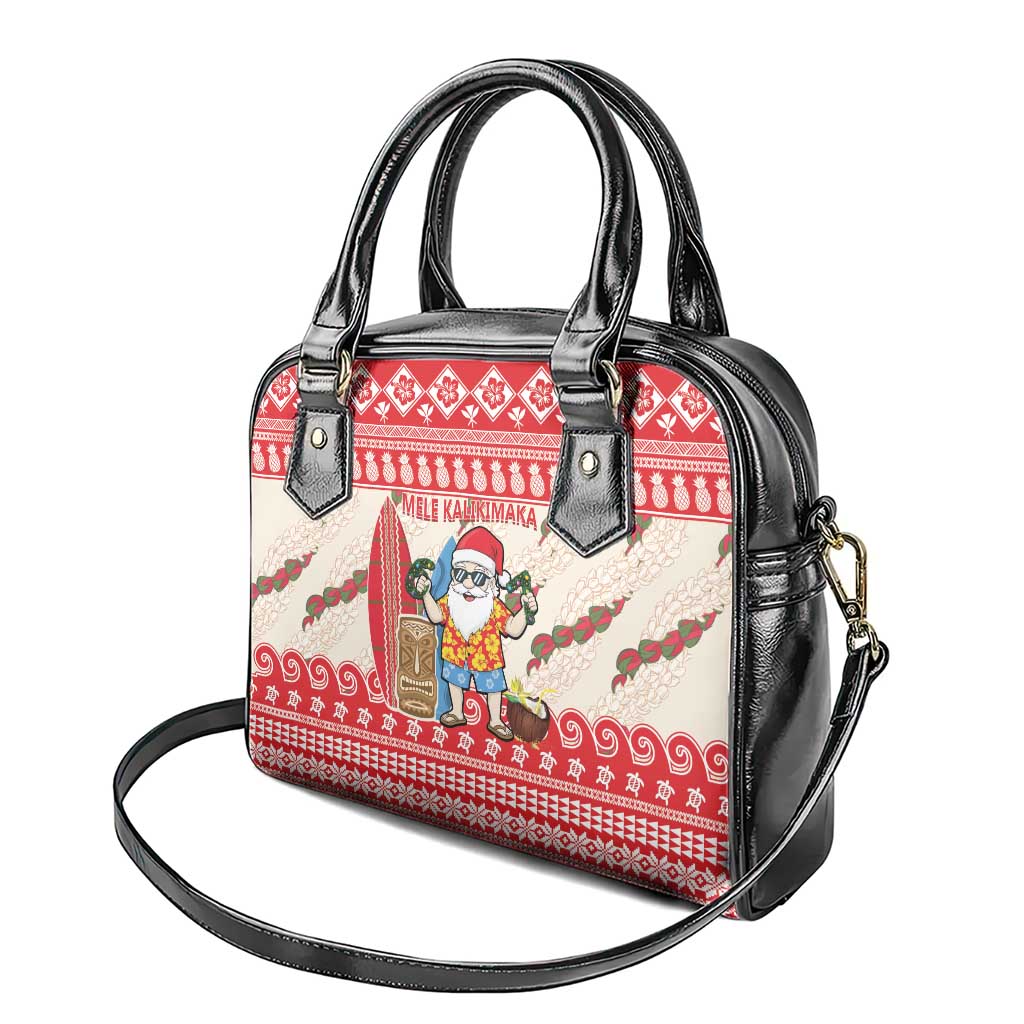 Hawaii Christmas Six Seven Shoulder Handbag Mele Kalikimaka Funny Santa 67 Gen Alpha Slang - Polynesian Pride