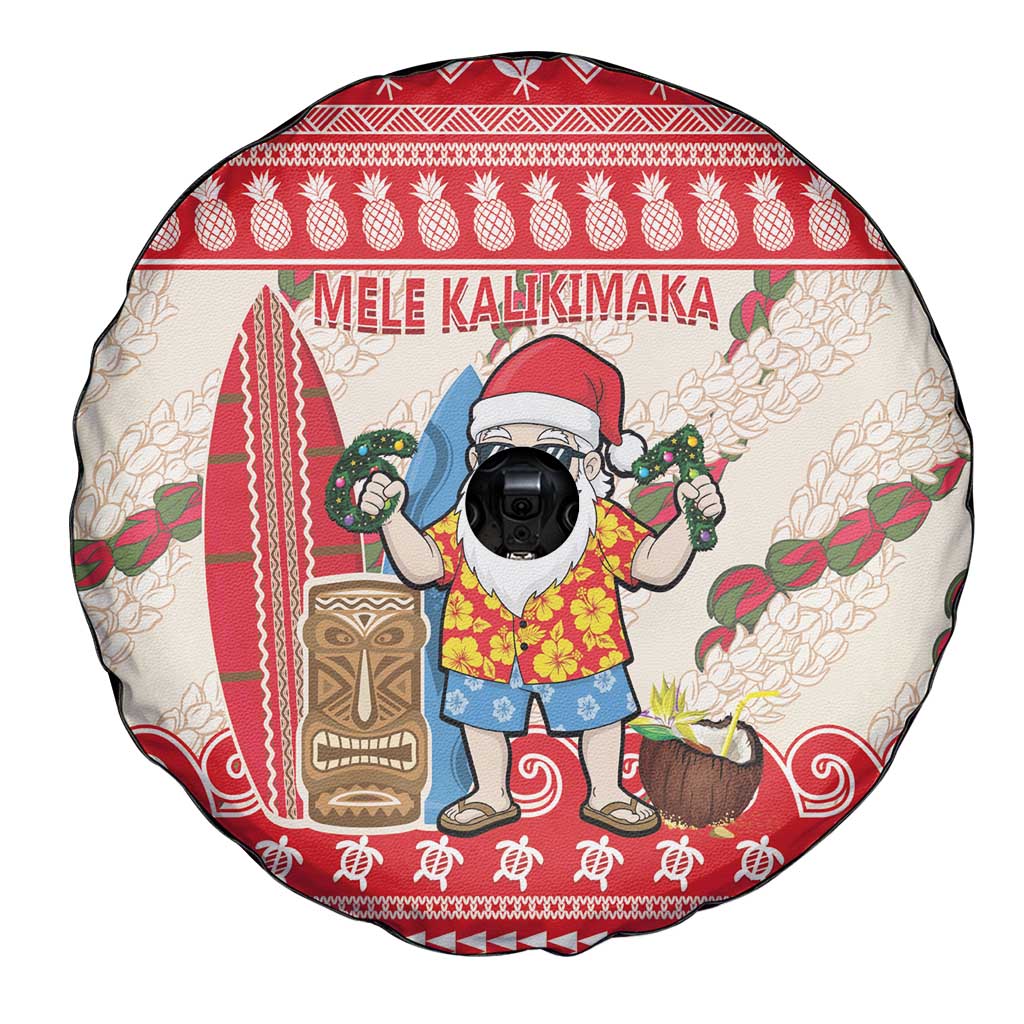 Hawaii Christmas Six Seven Spare Tire Cover Mele Kalikimaka Funny Santa 67 Gen Alpha Slang - Polynesian Pride