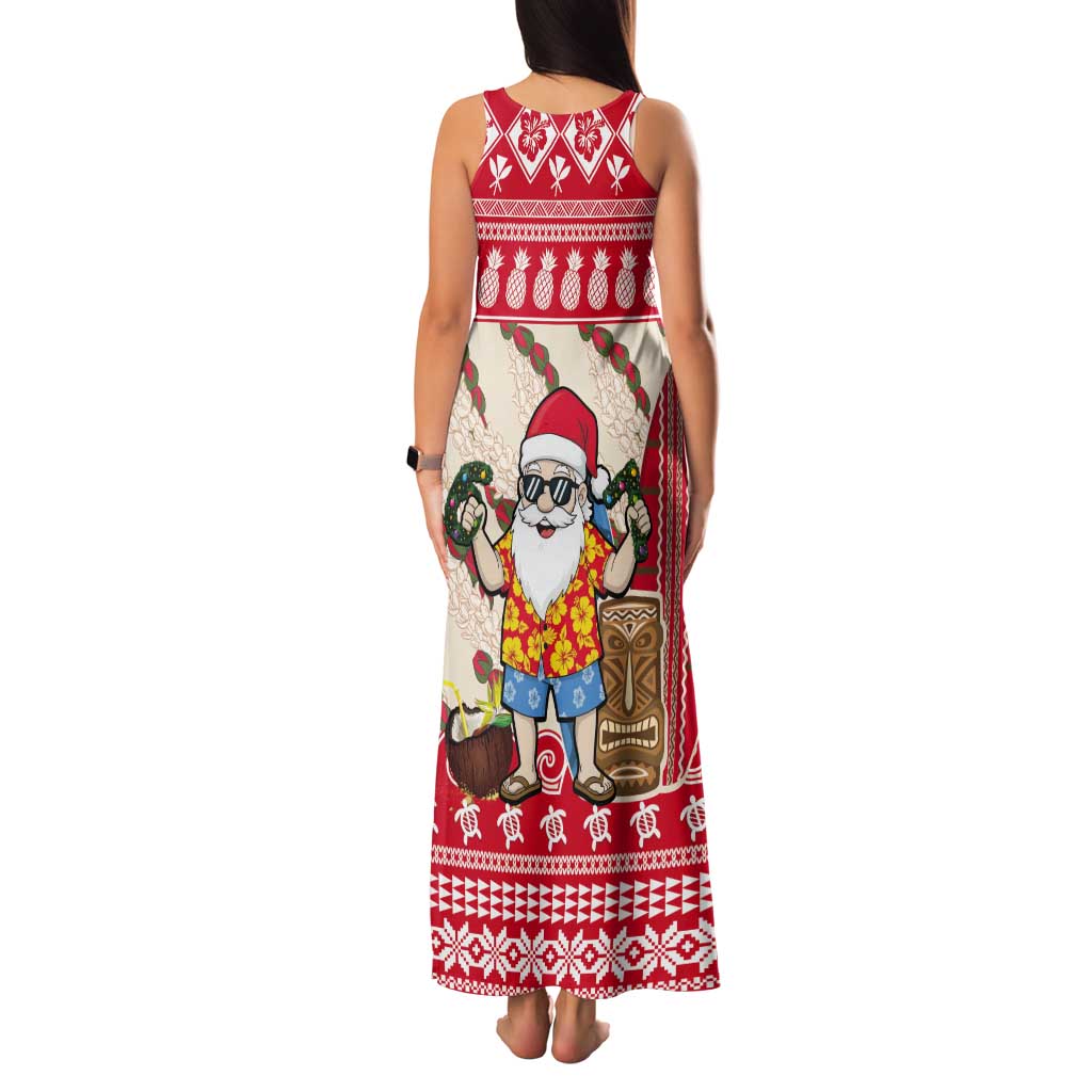 Hawaii Christmas Six Seven Tank Maxi Dress Mele Kalikimaka Funny Santa 67 Gen Alpha Slang - Polynesian Pride