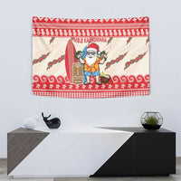 Hawaii Christmas Six Seven Tapestry Mele Kalikimaka Funny Santa 67 Gen Alpha Slang - Polynesian Pride
