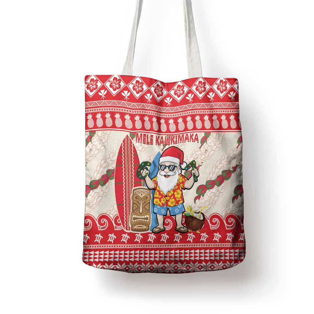 Hawaii Christmas Six Seven Tote Bag Mele Kalikimaka Funny Santa 67 Gen Alpha Slang - Polynesian Pride