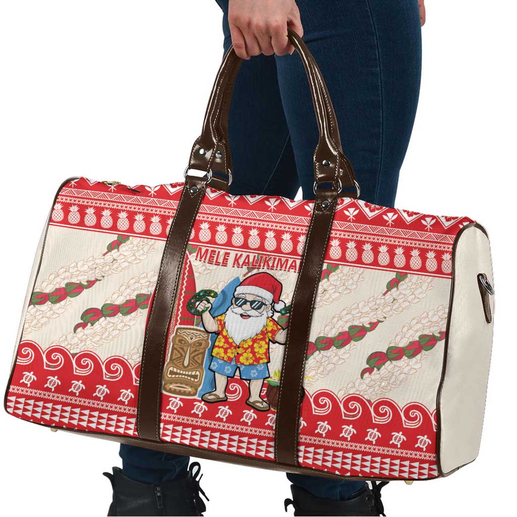 Hawaii Christmas Six Seven Travel Bag Mele Kalikimaka Funny Santa 67 Gen Alpha Slang - Polynesian Pride