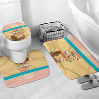 Aloha Hawaii Mele Kalikimaka Bathroom Set Beachy Funny Santa Hawaiian Lei - Polynesian Pride