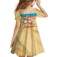 Aloha Hawaii Mele Kalikimaka Family Matching Long Sleeve Bodycon Dress and Hawaiian Shirt Beachy Funny Santa Hawaiian Lei - Polynesian Pride