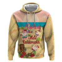 Aloha Hawaii Mele Kalikimaka Hoodie Beachy Funny Santa Hawaiian Lei - Polynesian Pride