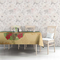 Aloha Hawaii Mele Kalikimaka Tablecloth Beachy Funny Santa Hawaiian Lei - Polynesian Pride