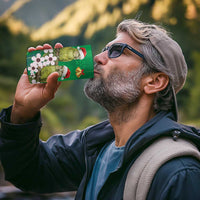 New Zealand Kakapo Christmas 4 in 1 Can Cooler Tumbler Owl Parrot Santa Sliver Fern Manuka - Green - Polynesian Pride