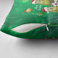 New Zealand Kakapo Christmas Pillow Cover Owl Parrot Santa Sliver Fern Manuka - Green LT14 - Polynesian Pride