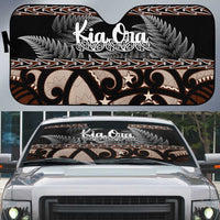 Kia Ora New Zealand Auto Sun Shade Aotearoa Proud Maori Silver Fern - Polynesian Pride