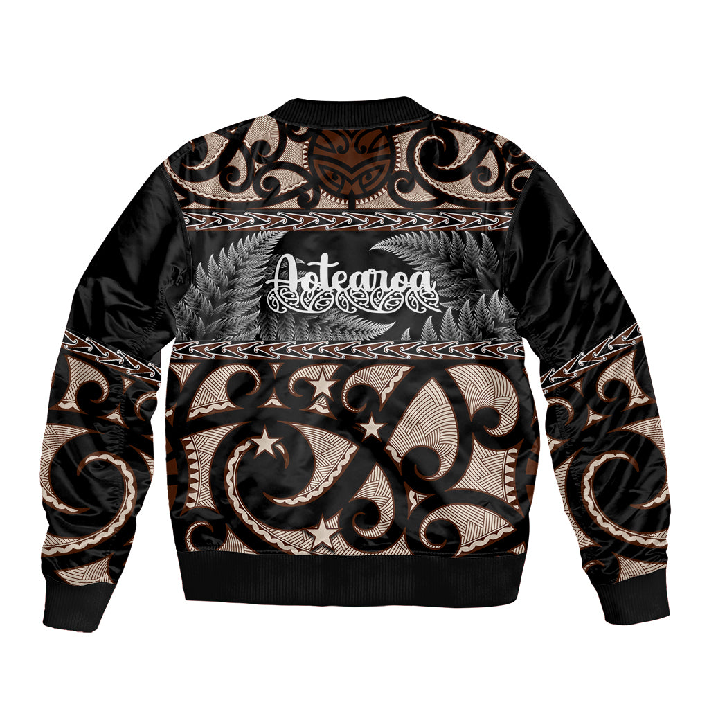 Kia Ora New Zealand Bomber Jacket Aotearoa Proud Maori With Silver Fern LT14 - Polynesian Pride