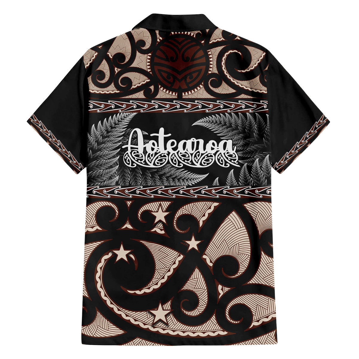 Kia Ora New Zealand Family Matching Off Shoulder Long Sleeve Dress and Hawaiian Shirt Aotearoa Proud Maori With Silver Fern LT14 - Polynesian Pride