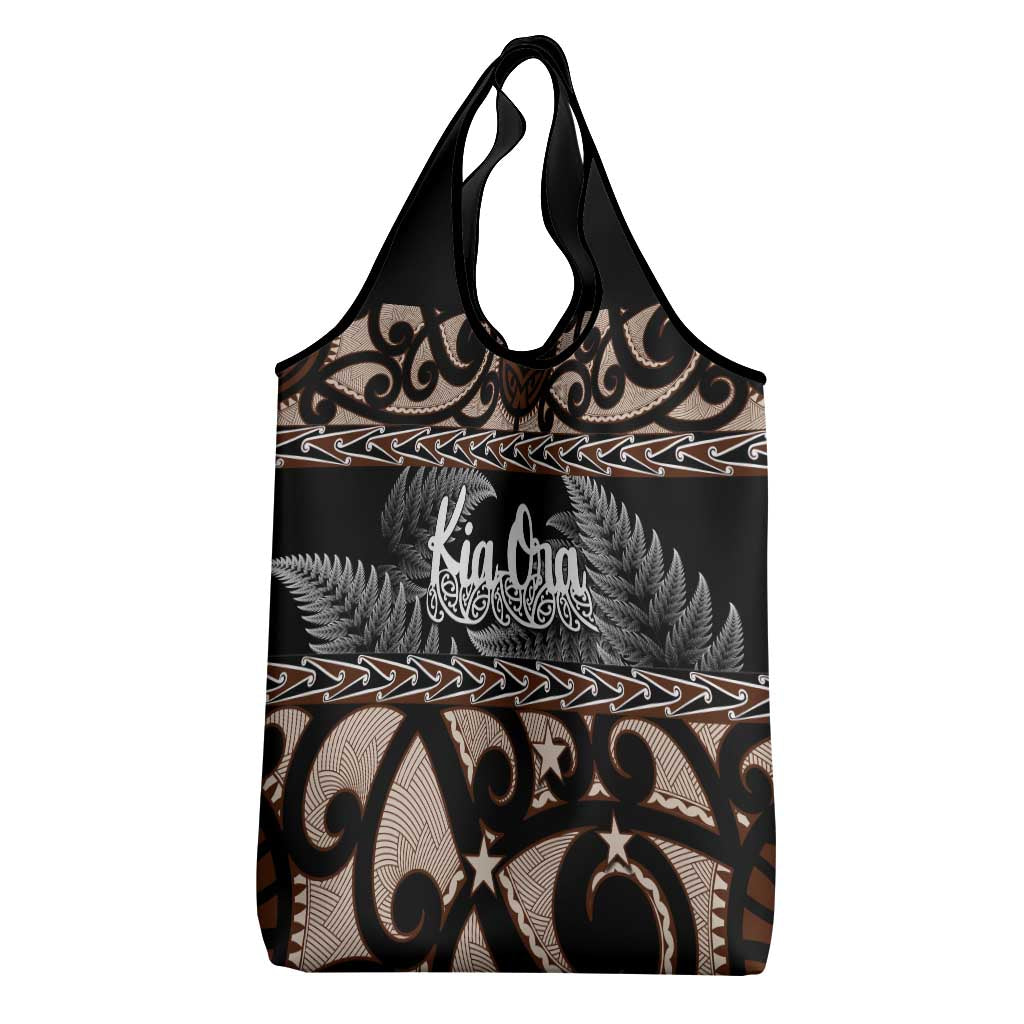 Kia Ora New Zealand Grocery Bag Aotearoa Proud Maori With Silver Fern