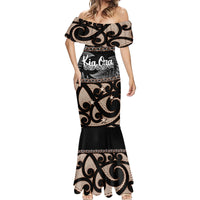 Kia Ora New Zealand Mermaid Dress Aotearoa Proud Maori With Silver Fern LT14 - Polynesian Pride