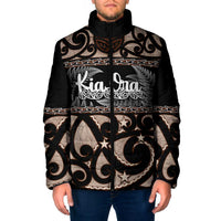 Kia Ora New Zealand Padded Jacket Aotearoa Proud Maori Silver Fern - Polynesian Pride