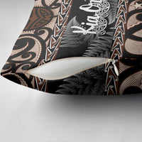 Kia Ora New Zealand Pillow Cover Aotearoa Proud Maori Silver Fern LT14 - Polynesian Pride