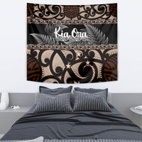Kia Ora New Zealand Tapestry Aotearoa Proud Maori With Silver Fern LT14 - Polynesian Pride