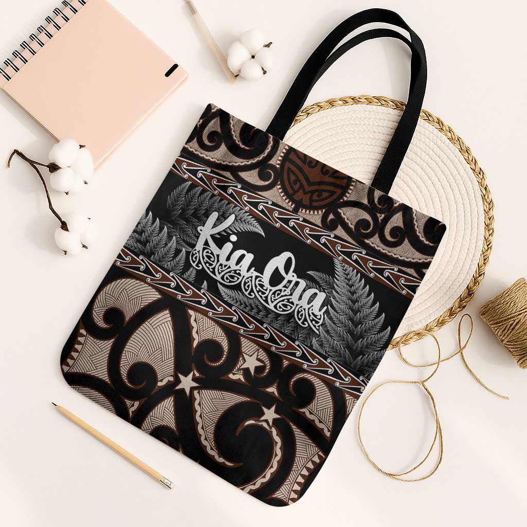 Kia Ora New Zealand Tote Bag Aotearoa Proud Maori Silver Fern - Polynesian Pride