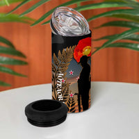 New Zealand ANZAC Day 4 in 1 Can Cooler Tumbler Lest We Forget Silver Fern With Camouflage LT14 - Polynesian Pride