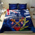 Australia And New Zealand ANZAC Day Bedding Set Lest We Forget Silver Fern With Golden Wattle LT14 - Polynesian Pride