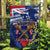 Australia And New Zealand ANZAC Day Garden Flag Lest We Forget Silver Fern With Golden Wattle LT14 Garden Flag Blue - Polynesian Pride