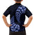 Blue New Zealand Paisley Silver Fern Kid Hawaiian Shirt Aotearoa Maori LT14 - Polynesian Pride