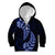 Blue New Zealand Paisley Silver Fern Kid Hoodie Aotearoa Maori LT14 Zip Hoodie Blue - Polynesian Pride