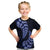 Blue New Zealand Paisley Silver Fern Kid T Shirt Aotearoa Maori LT14 Blue - Polynesian Pride